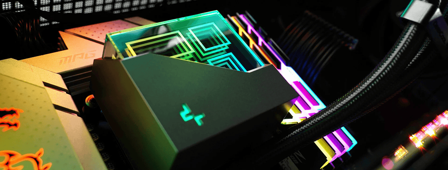 DeepCool LT520 CPU Liquid Cooler, 240mm, High-Performance FK120 FDB Fans, Multidimensional Infinity Mirror BLACK/WHITE