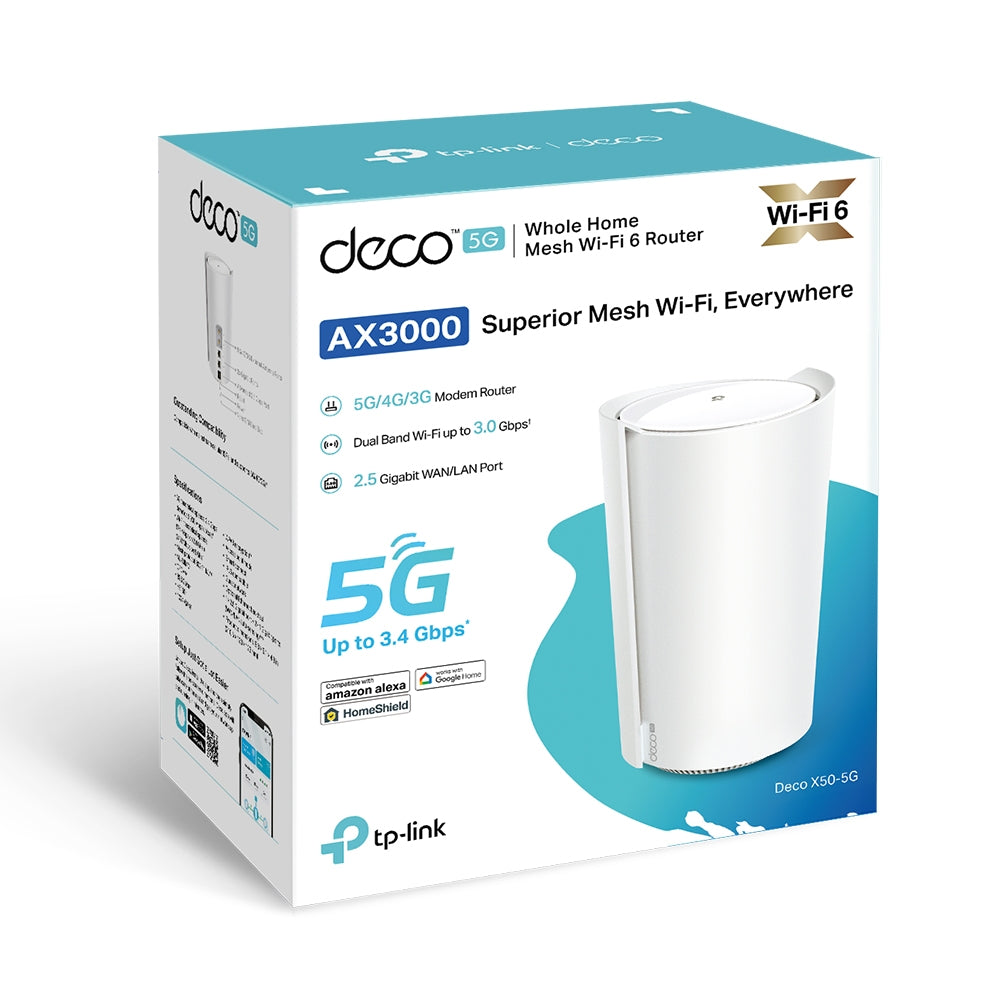 TP-LINK DECO X50-5G AX3000 Whole Home Mesh Wi-Fi 6 Gateway