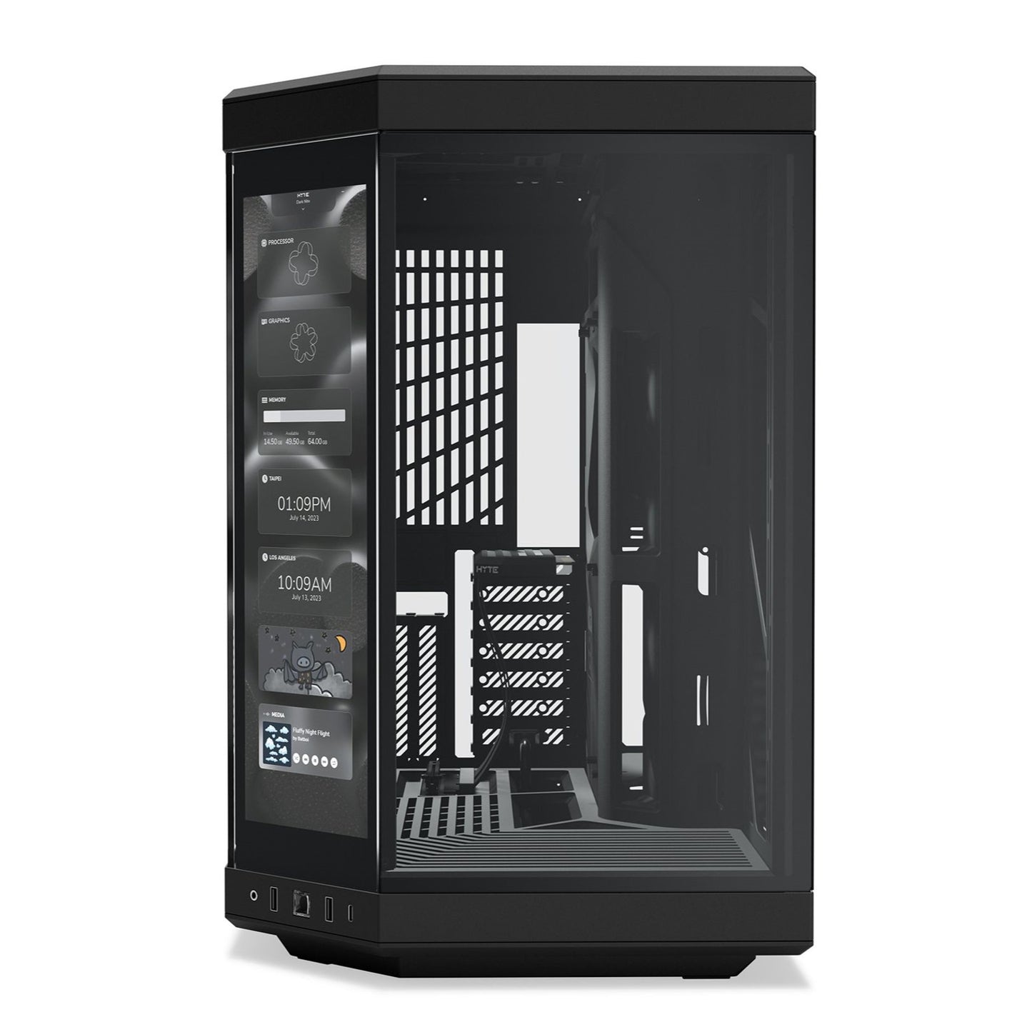 HYTE Y70 Touch Full Black/ Full White Dual Chamber Mid-Tower Chassis CASE - 3 Yrs Warranty