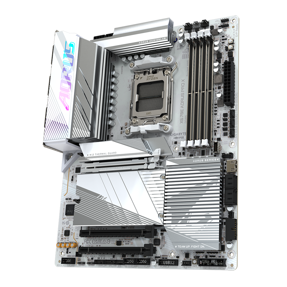 GIGABYTE X670E AORUS PRO X Wi-Fi 7 DDR5 AM5 M.2 PCIe 5.0 x16 slot ATX Gaming Motherboard