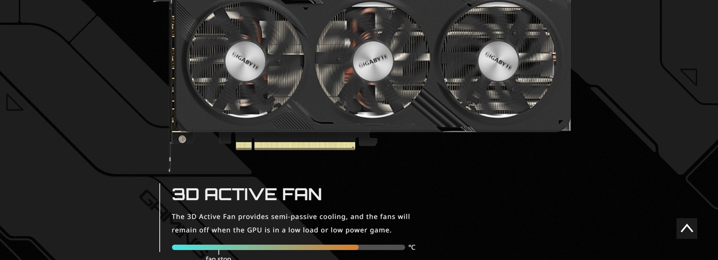 GIGABYTE AMD Radeon™ RX 7600 XT GAMING OC 16GB GDDR6, PCI-E 4.0, ATX Graphics Card