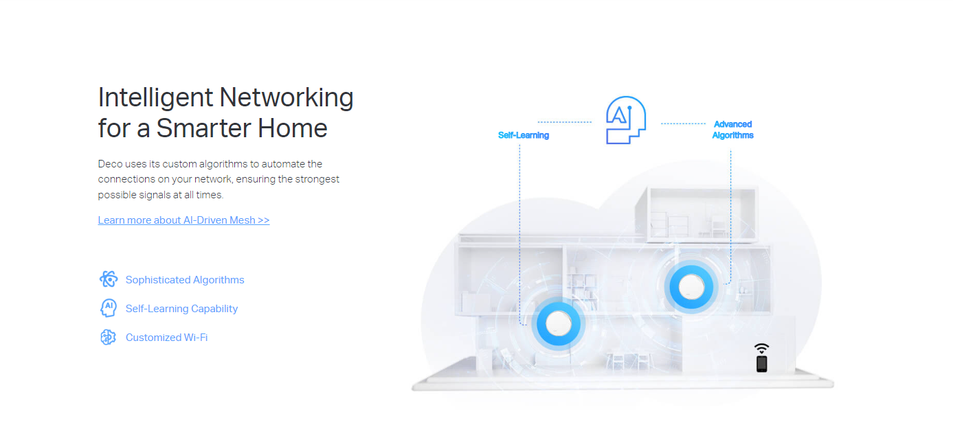 TP-LINK DECO X50-PoE AX3000 Whole Home Mesh WiFi 6 System with PoE - 3 Pack