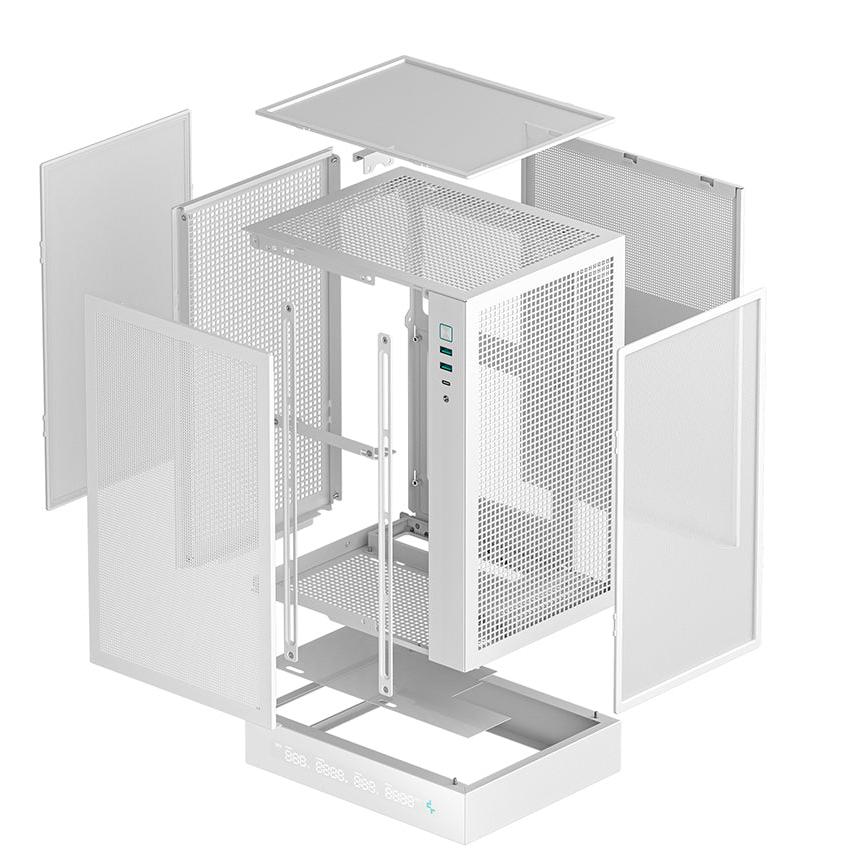 DeepCool CH170 Digital ITX Desktop PC Case (Black/White)