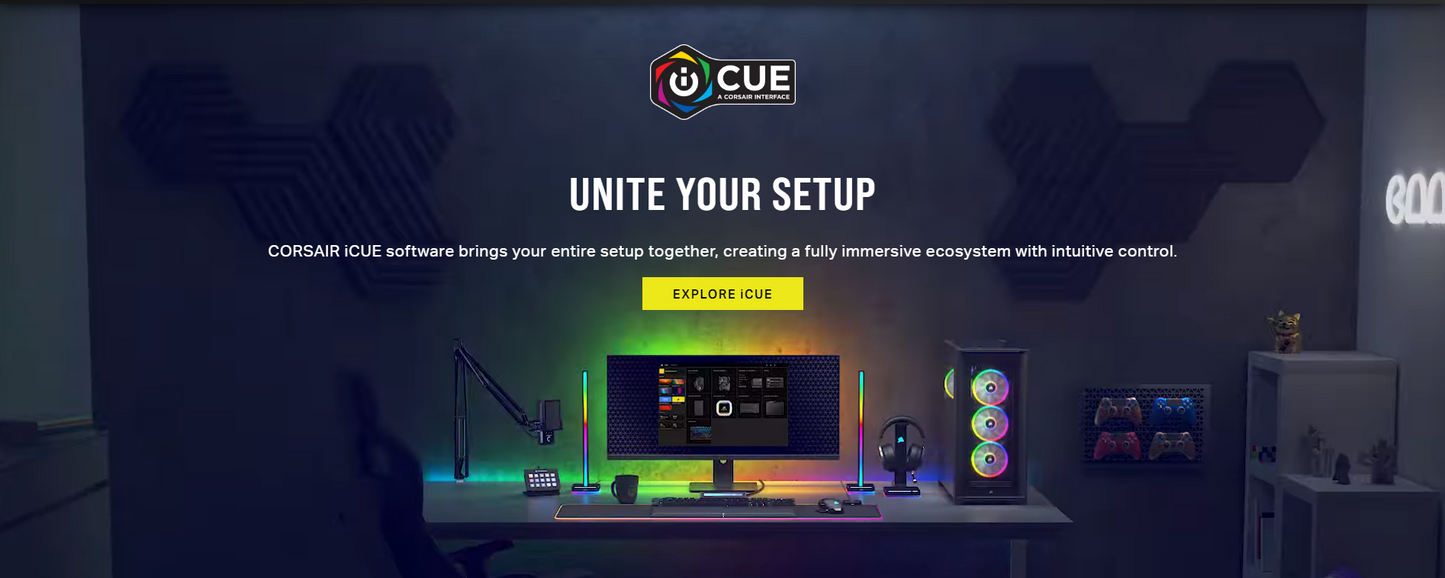 CORSAIR iCUE LINK H100i RGB BLACK/WHITE Liquid CPU Cooler - QX120 RGB Fans,240mm Radiator