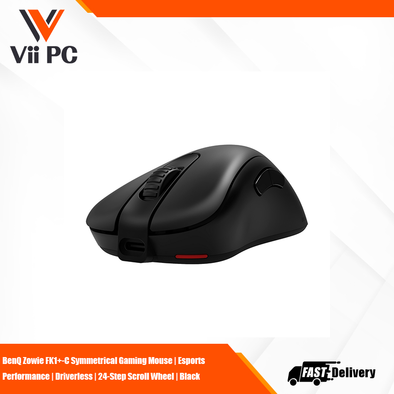 BenQ Zowie FK1+-C Symmetrical Gaming Mouse | Esports Performance | Driverless | 24-Step Scroll Wheel | Black