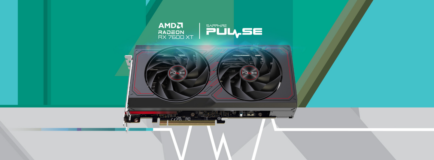 SAPPHIRE PULSE AMD Radeon™ RX 7600 XT 16GB GDDR6 PCI-Express 4.0 x8 Gaming Graphics Cards