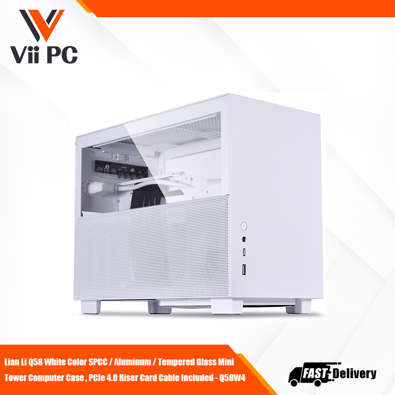 LIAN LI Q58 Mini-ITX Aluminum Chassis (White - Q58W4) - SPCC LIAN LI Q58 Mini-ITX Aluminum Chassis (White - Q58W4) - SPCC