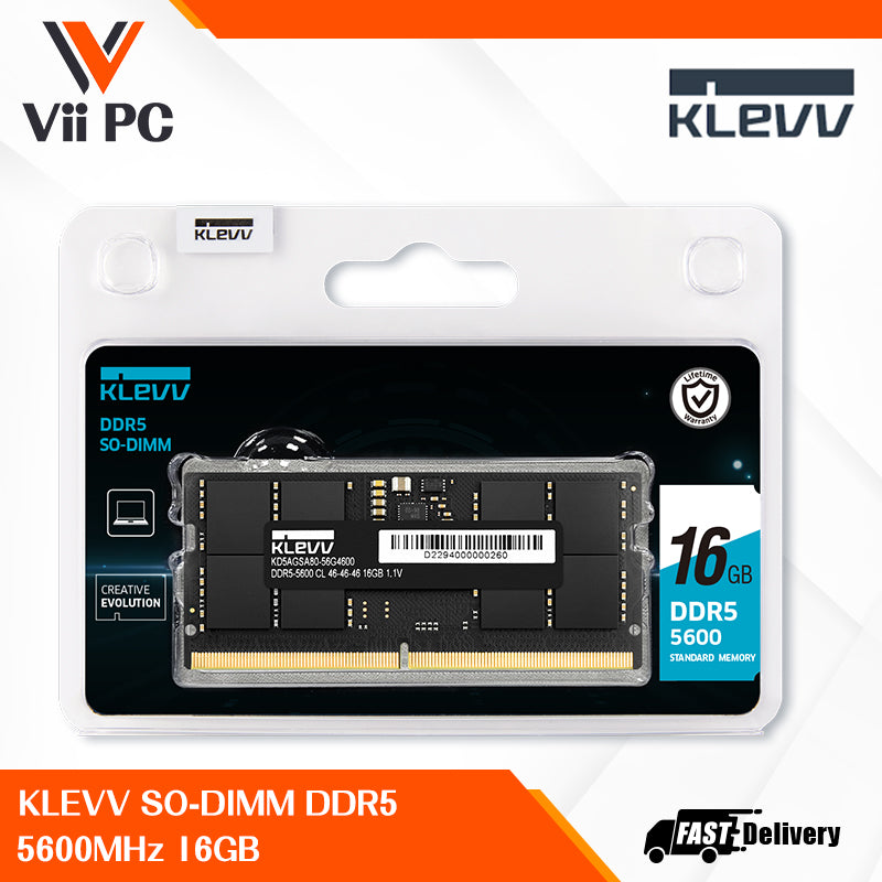 KLEVV SO-DIMM DDR5 5600Mhz 16GB - DDR5 Standard Laptop Memory