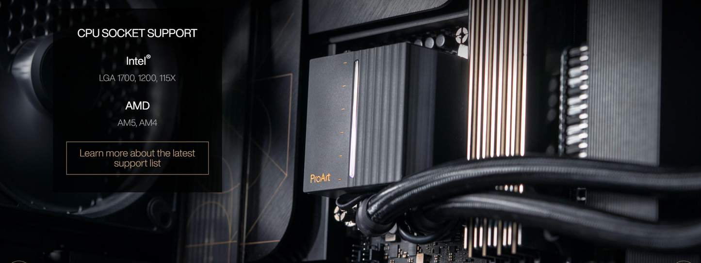 ASUS ProArt LC 420 ALL-IN-ONE CPU LIQUID COOLER w illuminated system status meter & 3 Noctua NF-A14, PWM 140mm fans