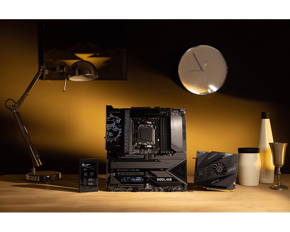 MSI MEG X670E GODLIKE Socket AM5/Wi-Fi 6E/DDR5/PCIe 5.0/4x M.2/8x SATA 6G/3x PCI-E x16 slot/Windows 10&11 E-ATX Motherboard