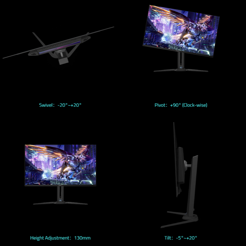 GIGABYTE AORUS FO32U2P 31.5" OLED/3840x2160(UHD)/240Hz/0.03ms(GTG)/99%DCI-P3/HDRTrueBlack400/ClearMR13000/Flicker-Free/△E< 2/KVM/HDMI2.1/DP2.1(IN)/DP1.4(OUT) OLED GAMING MONITOR