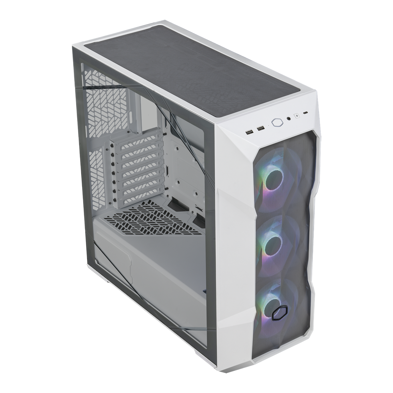 COOLER MASTER MASTERBOX TD500 MESH V2 Mid Tower E-ATX BLACK/WHITE Casing