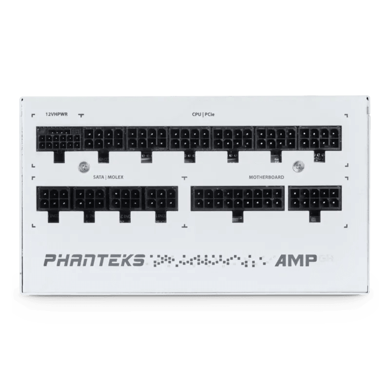 PHANTEKS AMP GH PCIe Gen 5.1 ATX 3.1 Fully Modular PSU (750W/850W/1000W) - BLACK/WHITE