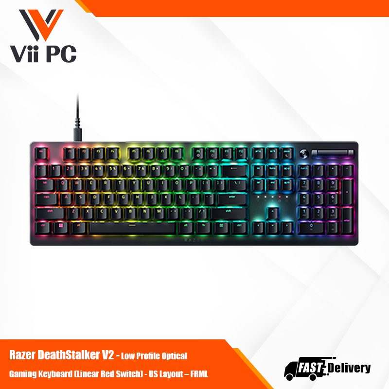 Razer DeathStalker V2 - Low Profile Optical Gaming Keyboard (Linear Red Switch) - US Layout – FRML