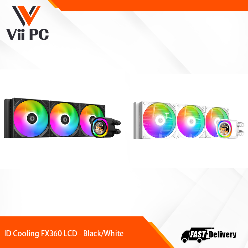 ID Cooling FX360 LCD - Black/White