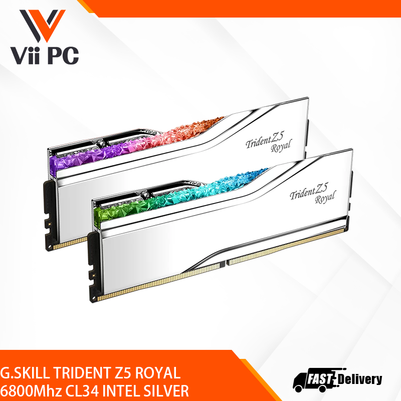G.SKILL TRIDENT Z5 ROYAL 6800Mhz CL34 INTEL SILVER