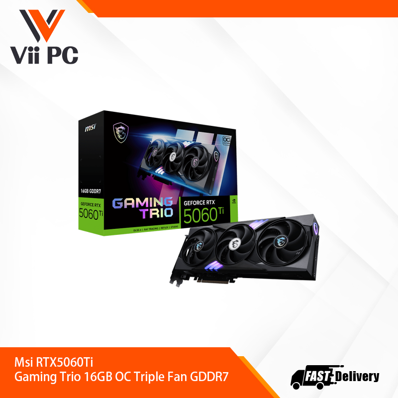 Msi RTX5060Ti Gaming Trio 16GB OC Triple Fan GDDR7