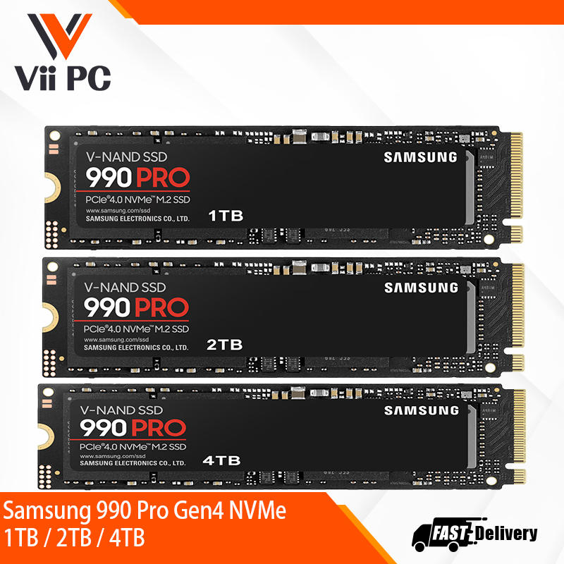 Samsung 990 Pro Gen4 NVMe 1TB / 2TB / 4TB