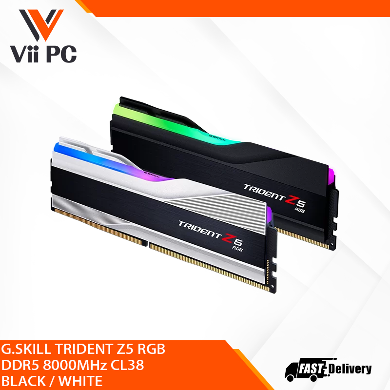 G.SKILL TRIDENT Z5 RGB DDR5 8000MHz CL38 BLACK / WHITE