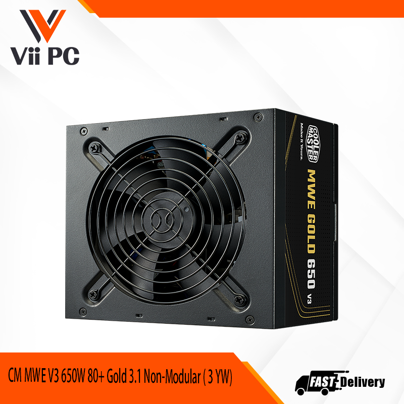 CM MWE V3 650W 80+ Gold 3.1 Non-Modular ( 3 YW)