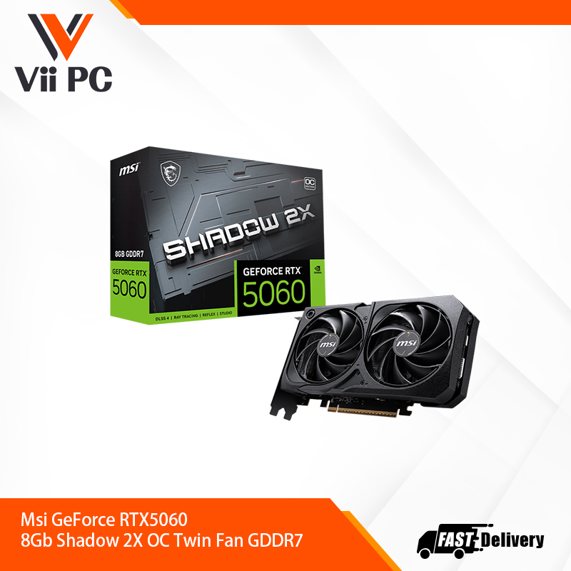 Msi GeForce RTX5060 8Gb Shadow 2X OC Twin Fan GDDR7