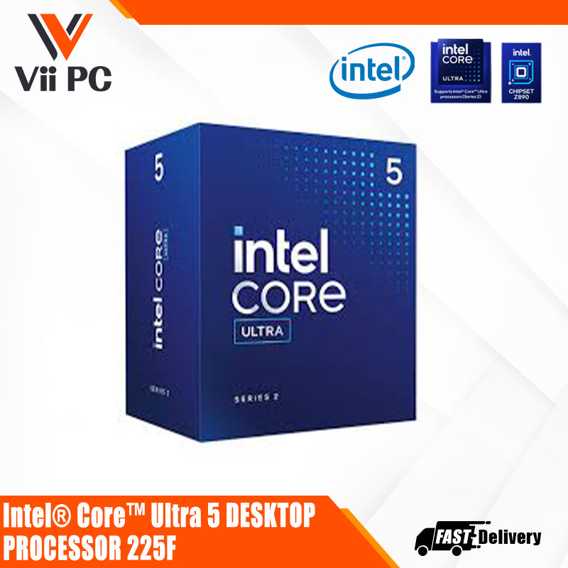Intel® Core™ INTEL Ultra 5 Processor 225 OR 225F 20M Cache, up to 4.90 GHz LGA1851 Gaming Desktop Processor