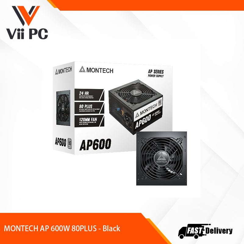 MONTECH AP 600W 80PLUS - Black