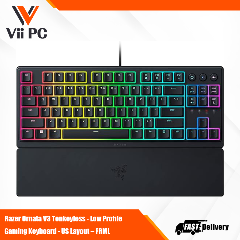 Razer Ornata V3 Tenkeyless - Low Profile Gaming Keyboard - US Layout – FRML