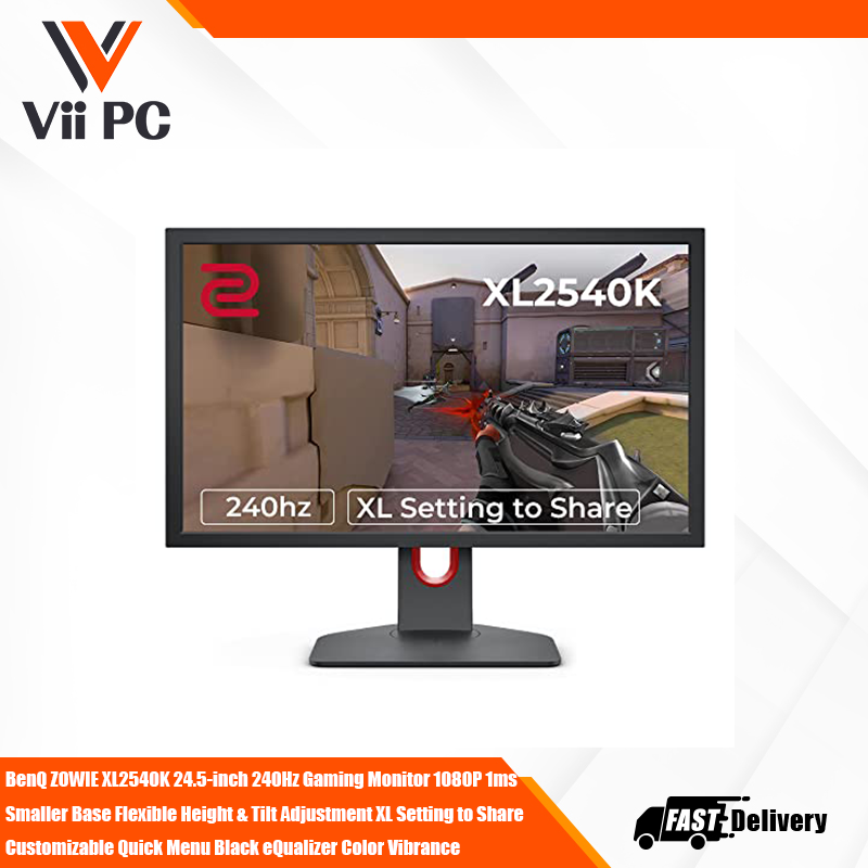 BenQ ZOWIE XL2546K, 24.5", 1920x1080p, 240hz, 0.5ms (GtG), DyAC+™ Technolgy. TN panel, Fluid & Flexible Adjustment, Quick Access Settings