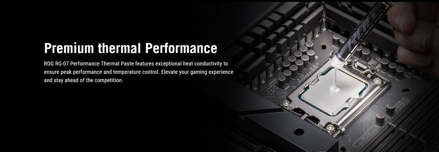 ASUS ROG RG-07 PERFORMANCE THERMAL PASTE (3g)- Premium thermal conductivity, Easy and Smooth application