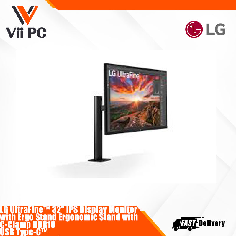 LG UltraFine 32UN880K IPS 31.5 INCH 4K USB TYPE C 60HZ 5ms (GtG at Faster) HDR10 GAMING MONITOR