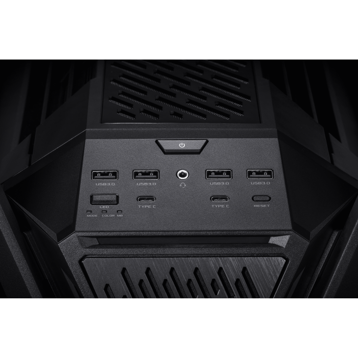 ASUS ROG HYPERION GR701 EATX CASE WITH BTF EDITION - 5 x 2.5" Bay, ARGB, 420mm Dual Radiator, 4x140mm Fans, Tempered Glass, 1 Yr Wty