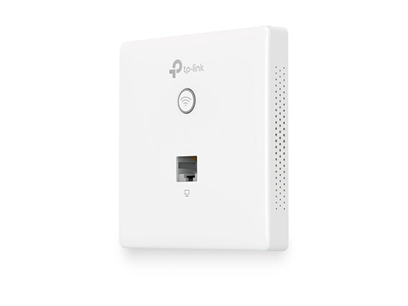 TP-LINK EAP115-Wall 300Mbps Wireless N Wall-Plate Access Point Cloud Access, Omada App, PoE Supported