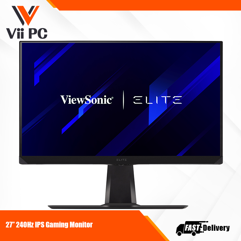 ViewSonic ELITE XG271QG 27" 1440p 1ms 240Hz IPS Gaming Monitor with GSYNC, NVIDIA Reflex, DisplayHDR 400, RGB Lighting, and Advanced Ergonomics for Esports