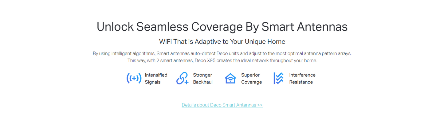 TP-LINK DECO X95 AX7800 Tri-Band Mesh Wi-Fi 6 System - 2 Pack