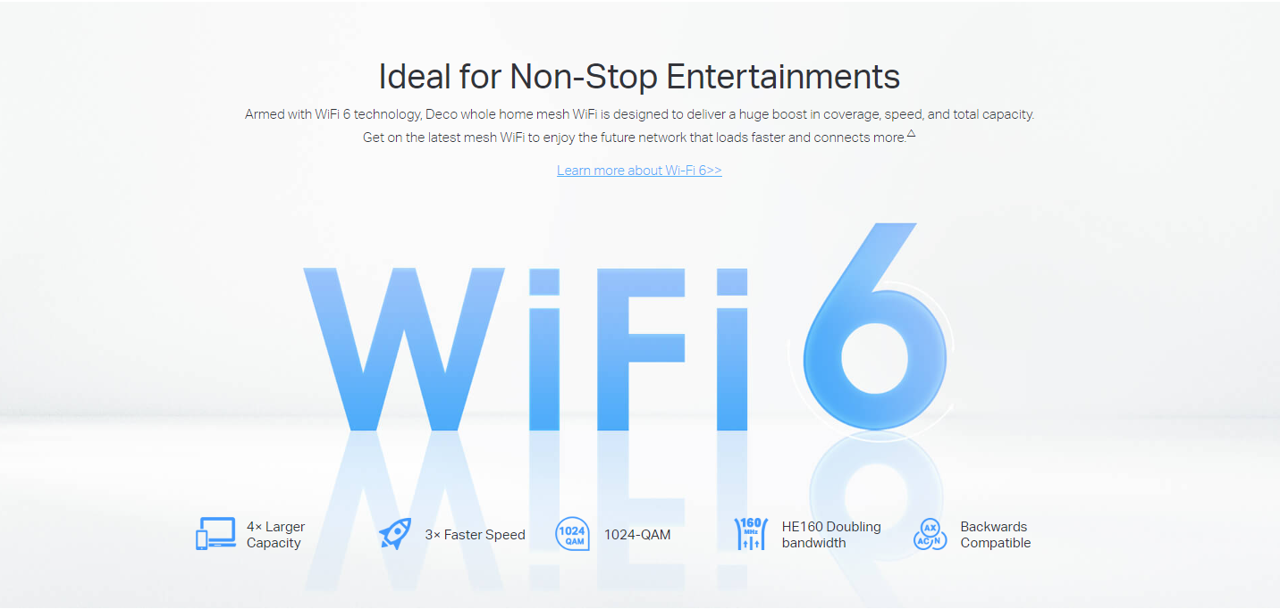 TP-LINK DECO X50-PoE AX3000 Whole Home Mesh WiFi 6 System with PoE - 3 Pack