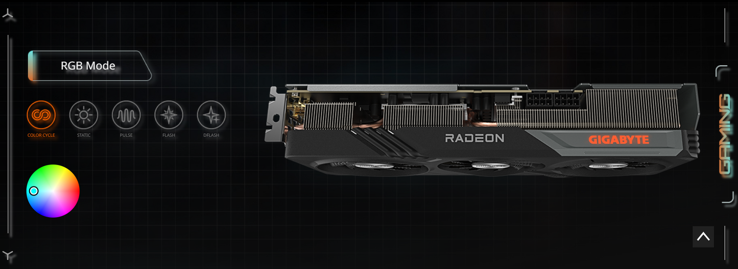 GIGABYTE AMD Radeon™ RX 7600 XT GAMING OC 16GB GDDR6, PCI-E 4.0, ATX Graphics Card