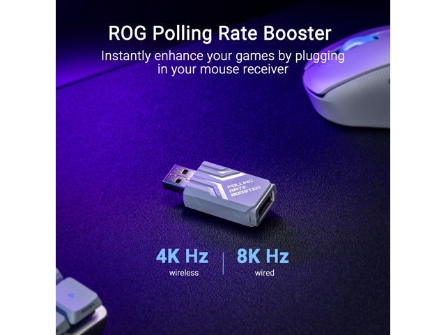 ASUS ROG Keris II Ace Wireless Gaming Mouse - 54 g, ROG AimPoint Pro 42000 DPI, AURA Sync, Tri-mode Connectivity