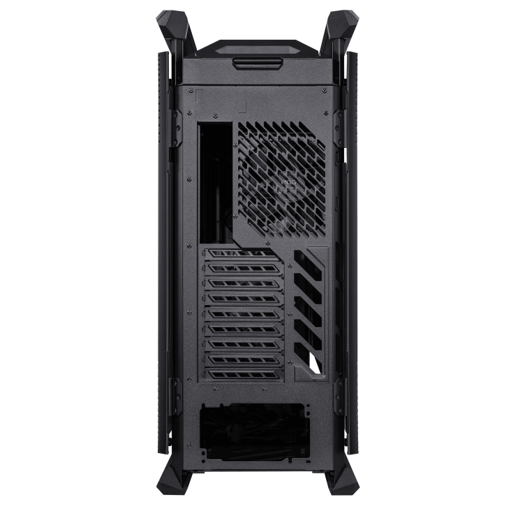 ASUS ROG HYPERION GR701 EATX CASE WITH BTF EDITION - 5 x 2.5" Bay, ARGB, 420mm Dual Radiator, 4x140mm Fans, Tempered Glass, 1 Yr Wty