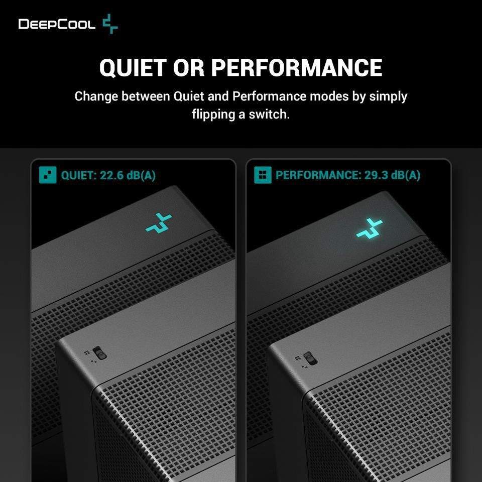 DeepCool ASSASSIN 4S CPU Air Cooler - Single Center 140mm FDB Fan, 7 Copper Heat Pipes, Quiet/Peformance Mode Switch (Black/White)