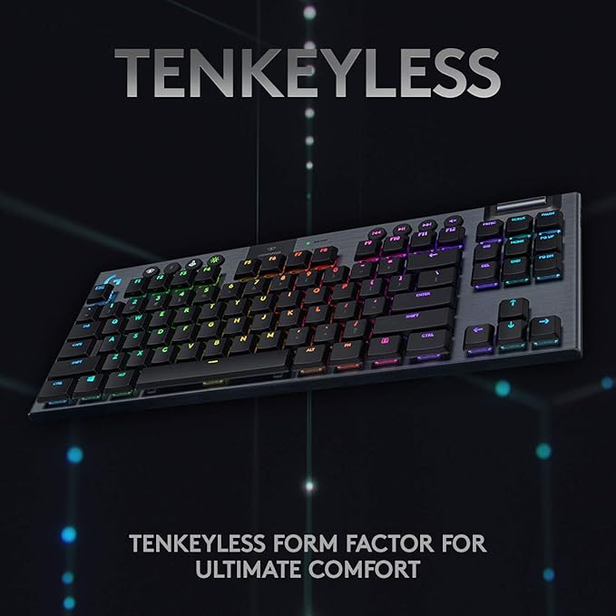 LOGITECH G915 TKL WHITE WIRELESS MECHANICAL GAMING KEYBOARD