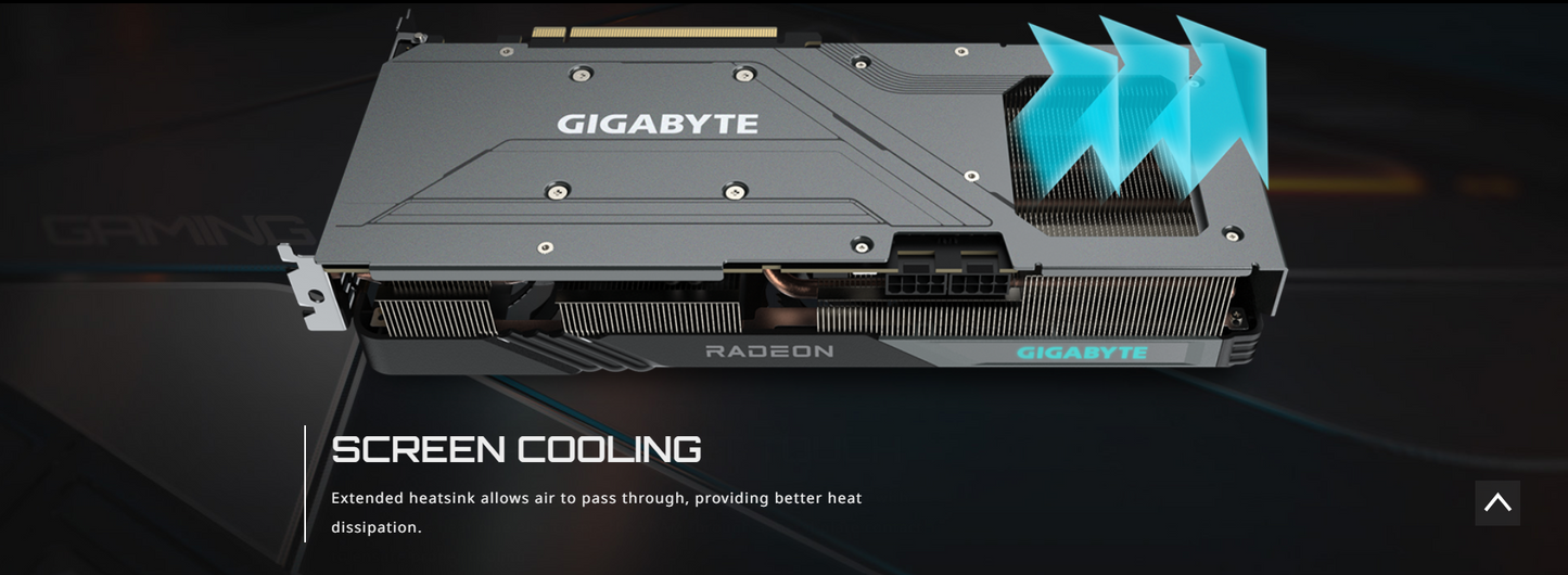 GIGABYTE AMD Radeon™ RX 7600 XT GAMING OC 16GB GDDR6, PCI-E 4.0, ATX Graphics Card