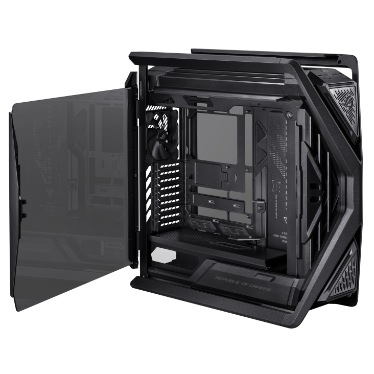 ASUS ROG HYPERION GR701 EATX CASE WITH BTF EDITION - 5 x 2.5" Bay, ARGB, 420mm Dual Radiator, 4x140mm Fans, Tempered Glass, 1 Yr Wty