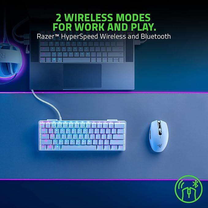 Razer Orochi V2 Mobile Wireless Gaming Mouse (Black/White/Quartz)
