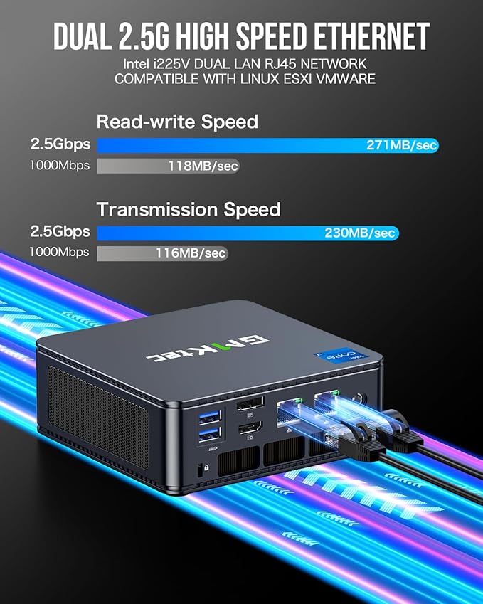 GMKtec NucBox K7 PLUS Mini PC (Black) - Intel Core i7-13620H Processor (32GB RAM + 1TB SSD)