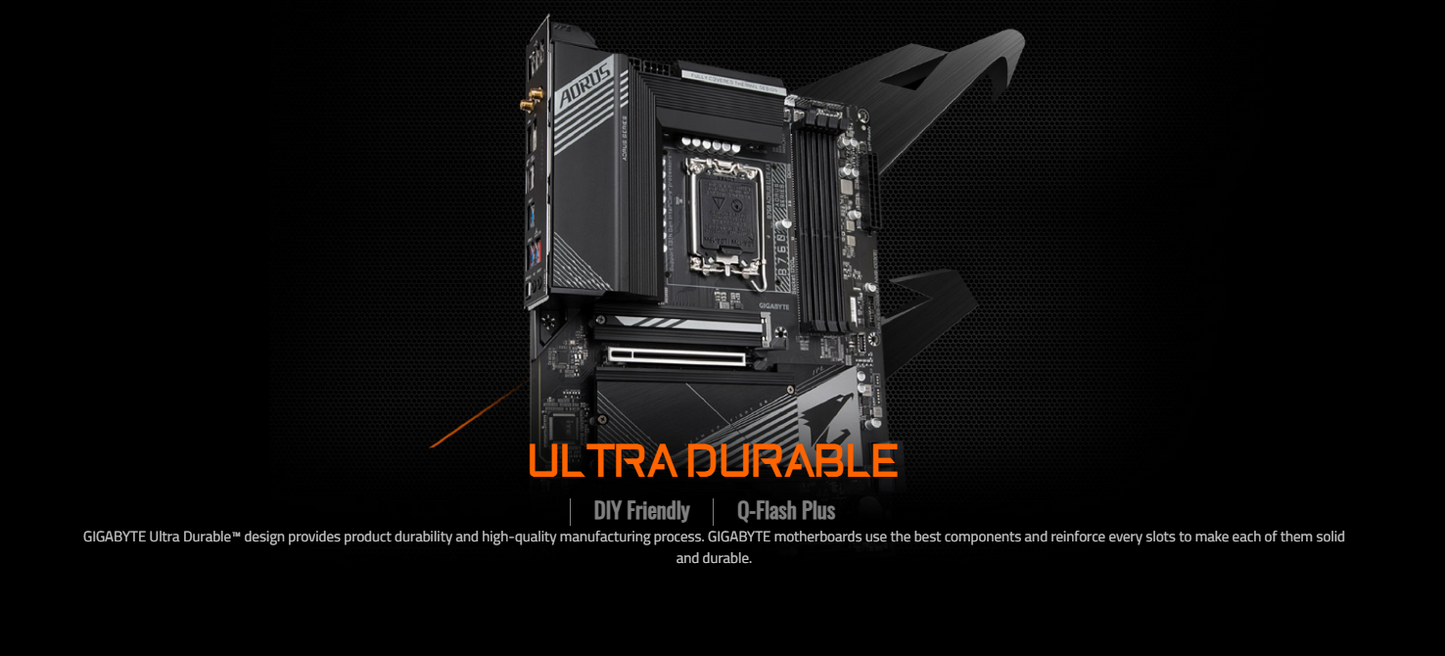 GIGABYTE B760 AORUS ELITE AX (rev. 1.x) Wi-Fi 6E DDR5 LGA 1700 M.2 PCIe 4.0 ATX Motherboard