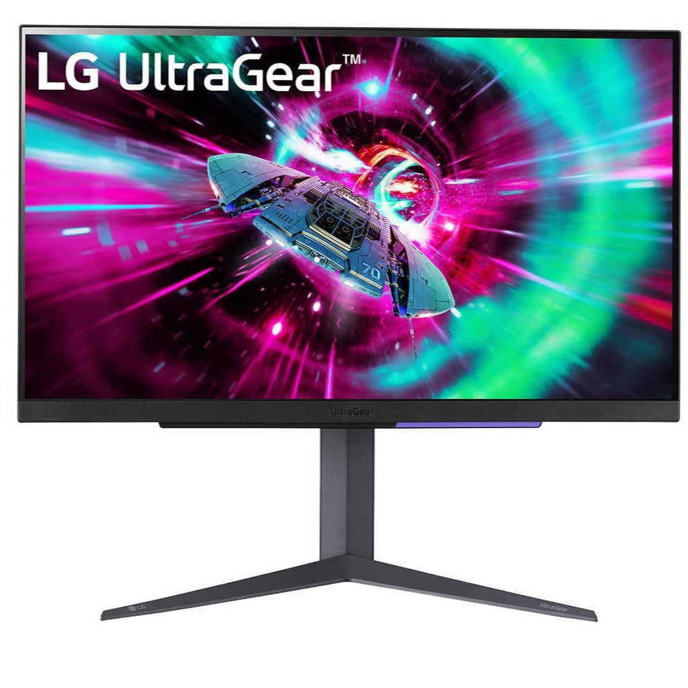 LG 27GR93U-B 27" UltraGear™ UHD(3840 x 2160)/16:9/IPS/144Hz/1ms/HDR400/HDR10/GSYNC/FreeSync Premium/DCI-P3 95%/HDMI2.1/DP1.4/USB3.0/4pole(Sound+Mic)/Adjustable Stand Black Gaming Monitor