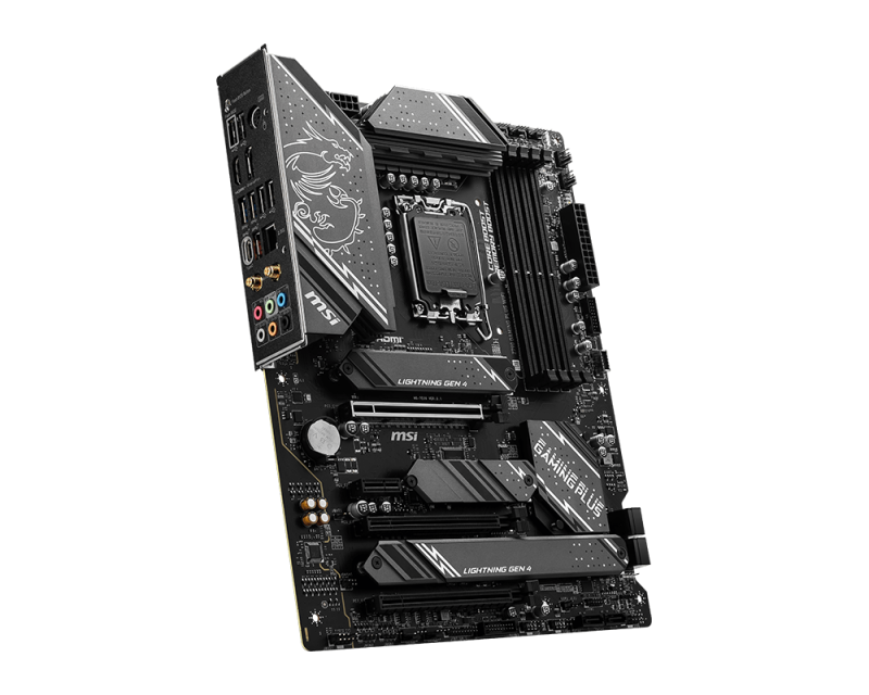 MSI Z790 GAMING PLUS WIFI 6E DDR5 PCIe 5.0, Lightning Gen 4 x4 M.2 with M.2 Shield Frozr LGA 1700 ATX Motherboard