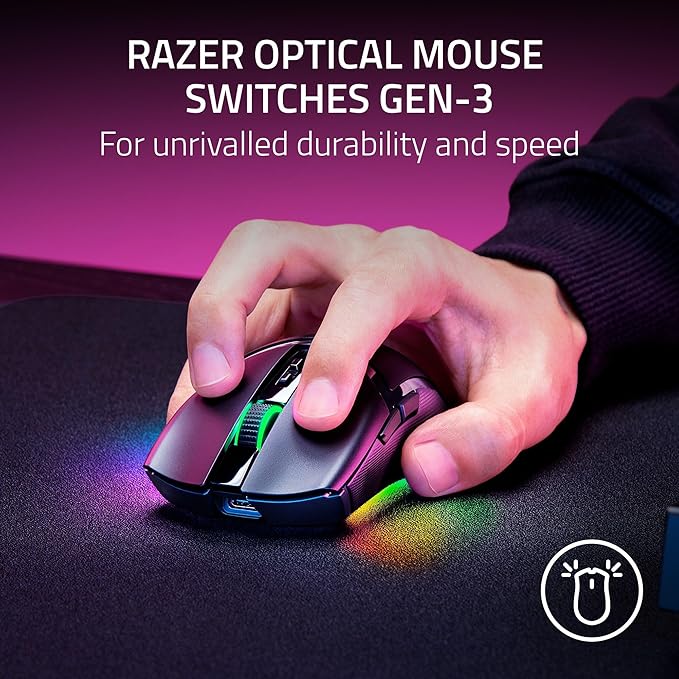 Razer Cobra Pro - Customizable Wireless Gaming Mouse with Razer Chroma™ RGB (Black/White)