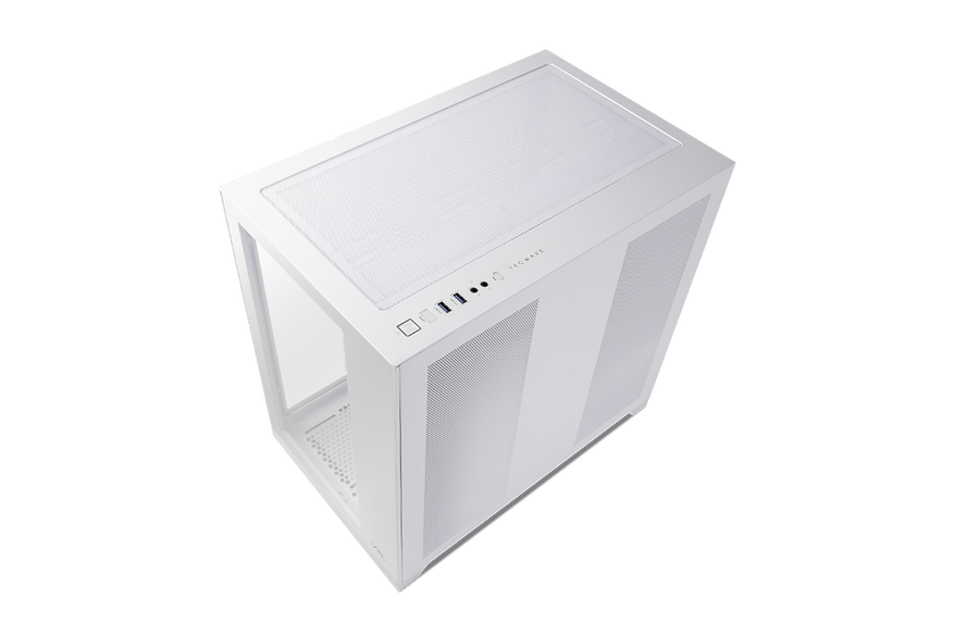 TECWARE VXL TG Dual Chamber ATX Case (Black/White) - Tempered Glass Panels